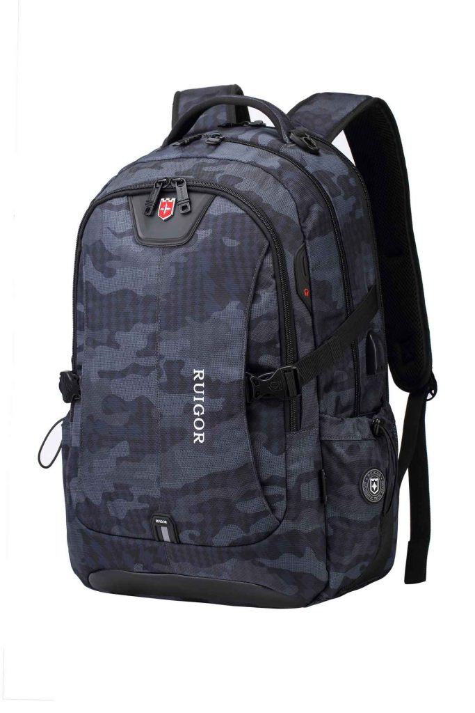 RUIGOR ICON 47 BACKPACK USB BLACK CAMO LARGE